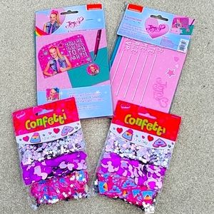 NEW Jojo Siwa Postcard Invitations & Confetti Bundle - $40 Value